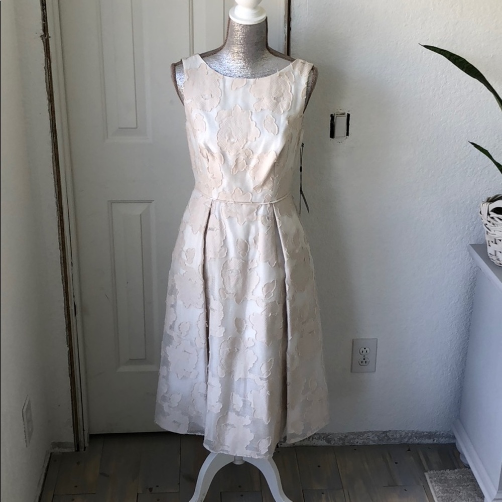 Lace embroidered dress